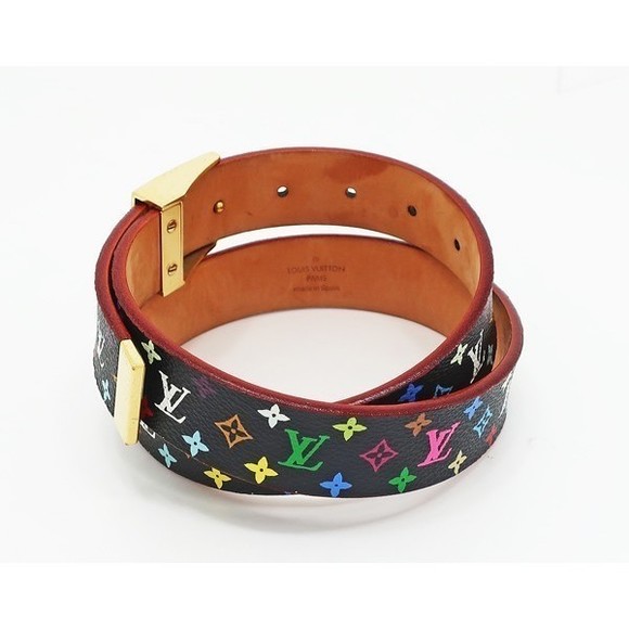 Louis Vuitton Multicolor Belt Carr Santur Noir Black - Picture 1 of 3